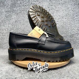 Dr. Martens Adrian Quad Loafers Size 9-13 Men Tassel Black